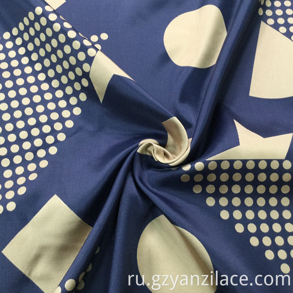 Blue Jacquard Fabric